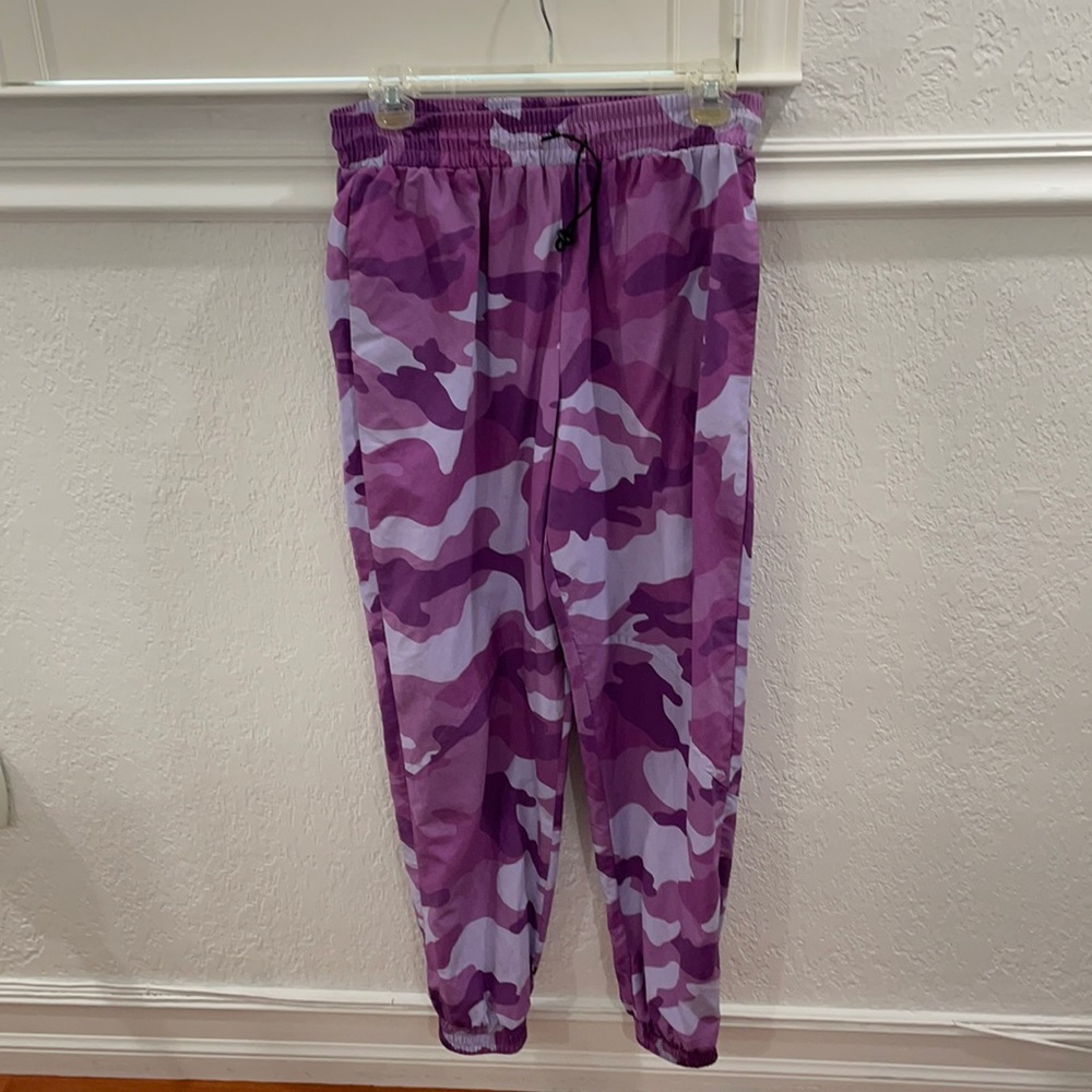 Purple camo pants